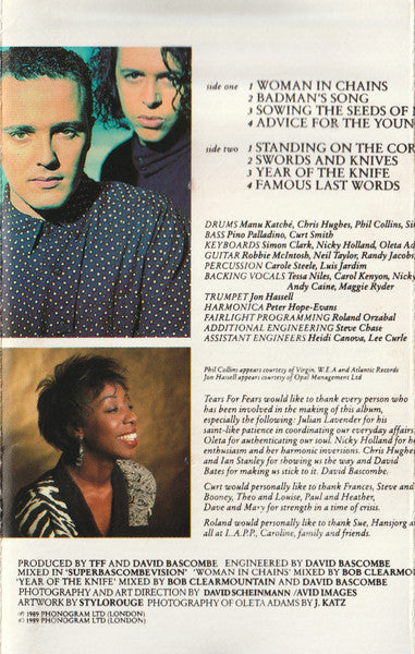 Tears For Fears : The Seeds Of Love (Cass, Album, 35,)