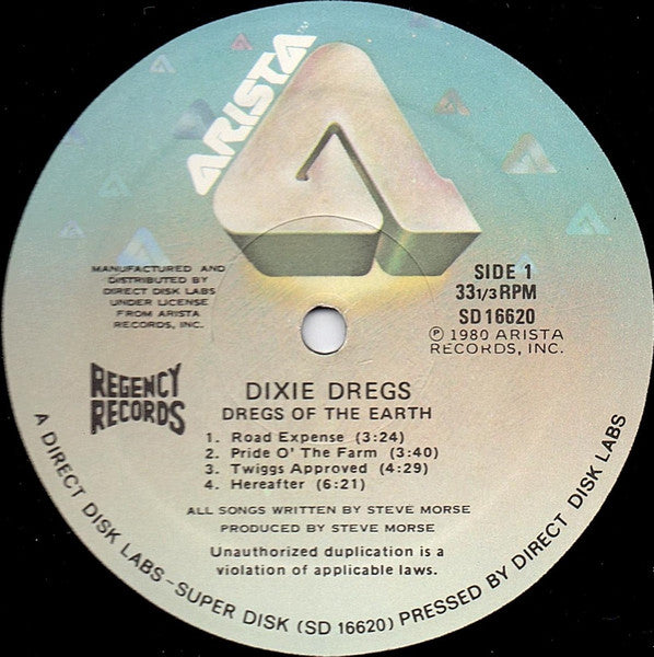 Dixie Dregs : Dregs Of The Earth (LP, Album, RE, RM)