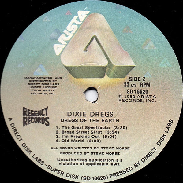 Dixie Dregs : Dregs Of The Earth (LP, Album, RE, RM)