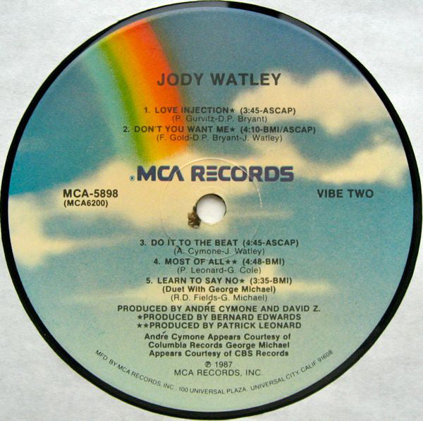 Jody Watley : Jody Watley (LP, Album)