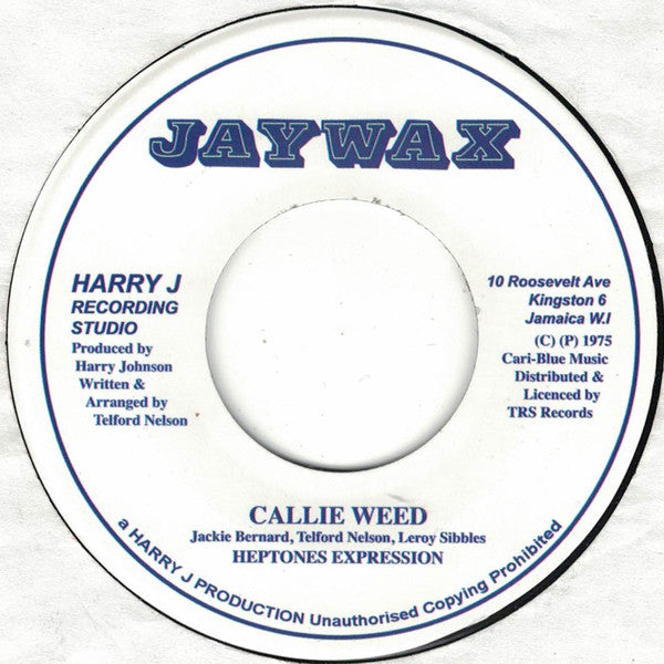 Heptones Expression : Callie Weed (7", RE)