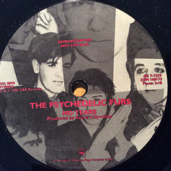 The Psychedelic Furs : Pretty In Pink / No Tears (7", Single, Promo + Flexi, S/Sided, Promo, Cle)