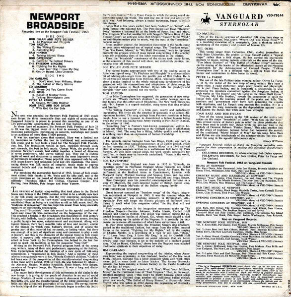 Various : Newport Broadside (LP, Album, Gol)