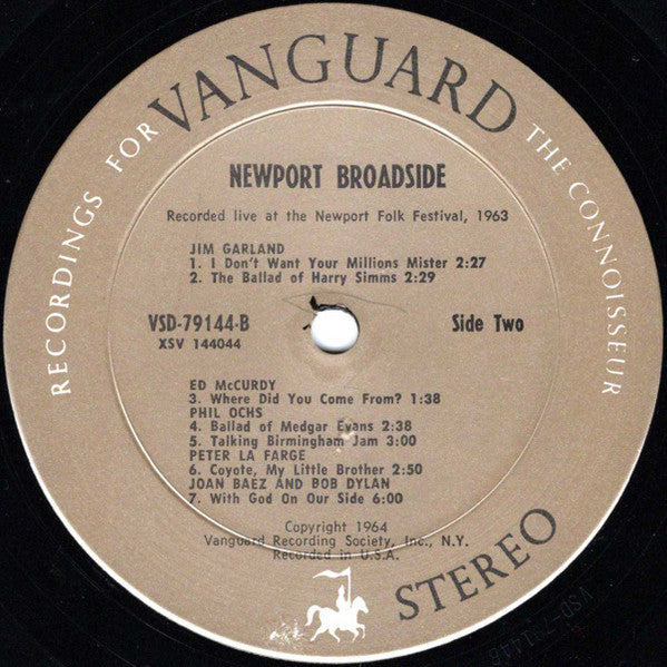 Various : Newport Broadside (LP, Album, Gol)