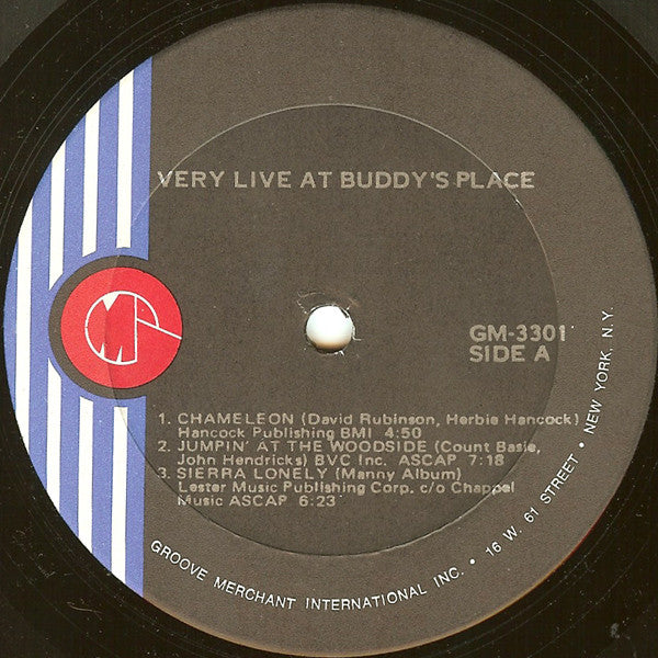 Buddy Rich : Very Live At Buddy's Place (LP, Album, Gat)