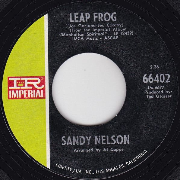 Sandy Nelson : Let There Be Drums & Brass (7", Single, Styrene, All)