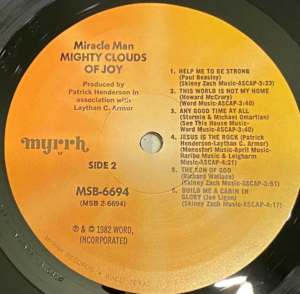 The Mighty Clouds Of Joy : Miracle Man (LP, Album)