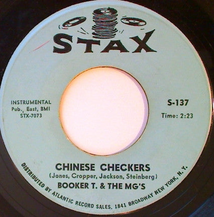 Booker T. & The MG's* : Chinese Checkers / Plum-Nellie (7", Single)
