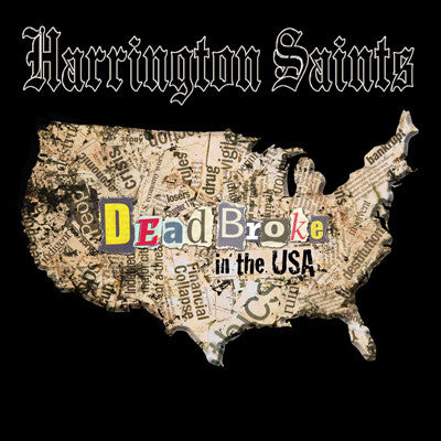 Harrington Saints : Dead Broke In The USA (LP, Album, Bro)