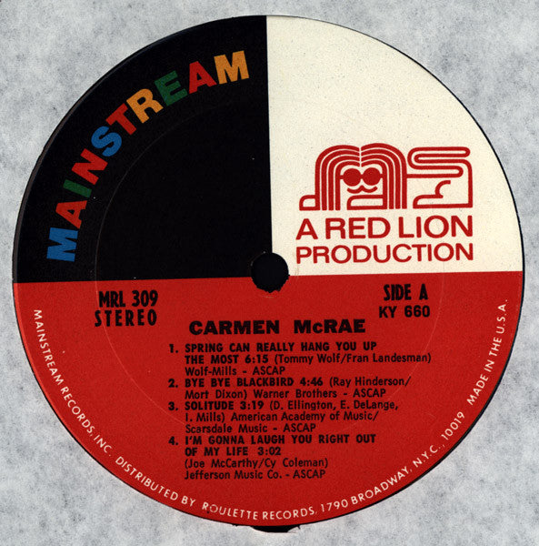 Carmen McRae : Carmen McRae (LP)