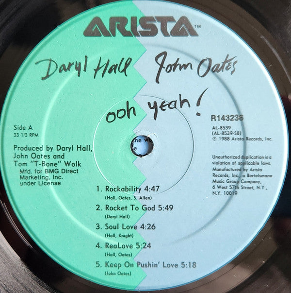 Daryl Hall John Oates* : Ooh Yeah! (LP, Album, Club, Hau)