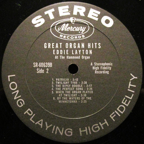 Eddie Layton : Great Organ Hits (LP, Album, Bla)