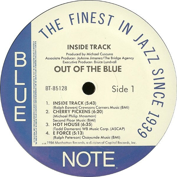 Out Of The Blue (3) : Inside Track (LP, Album)