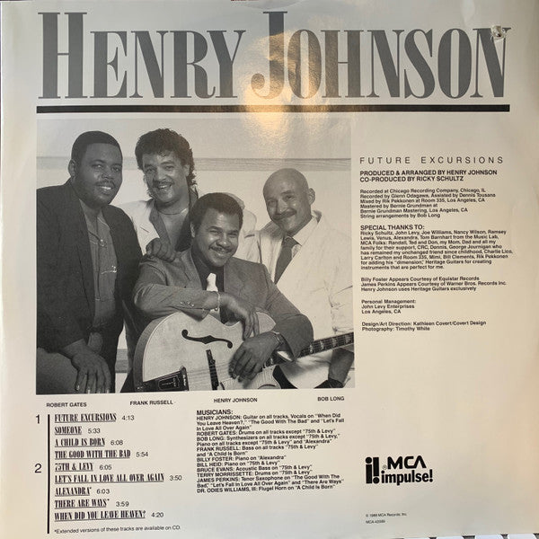 Henry Johnson : Future Excursions (LP, Album, Aud)