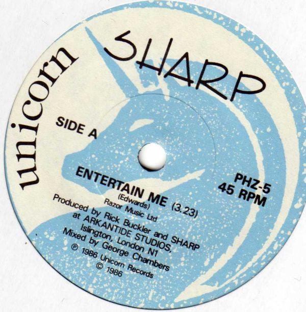 Sharp (9) : Entertain Me (7", Single)