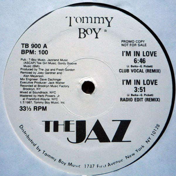The Jaz : I'm In Love (Remix) (12", Single, Promo)