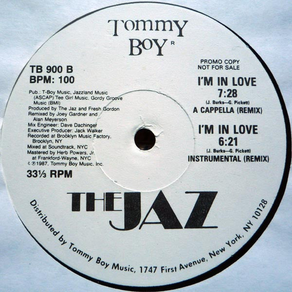 The Jaz : I'm In Love (Remix) (12", Single, Promo)