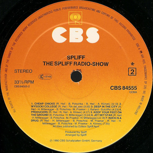 Spliff : The Spliff Radio Show (LP, Album)