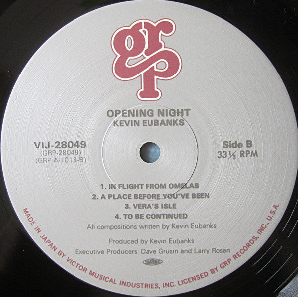 Kevin Eubanks : Opening Night (LP)