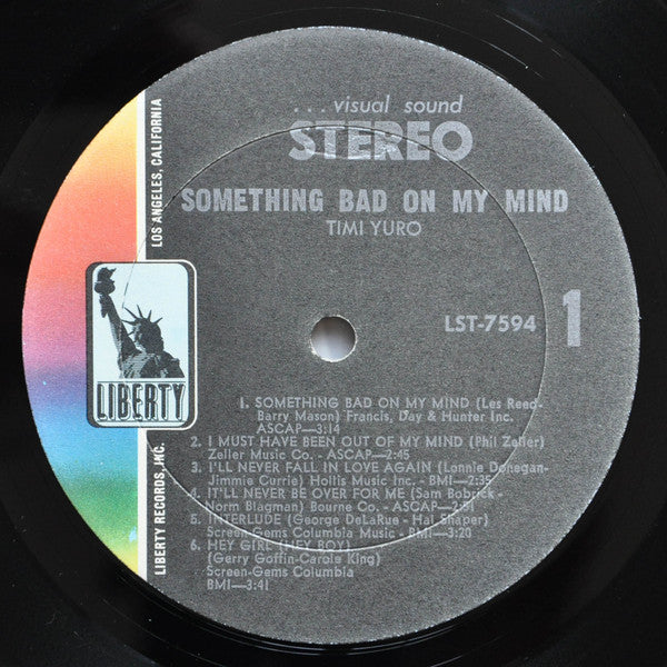 Timi Yuro : Something Bad On My Mind (LP, Album)