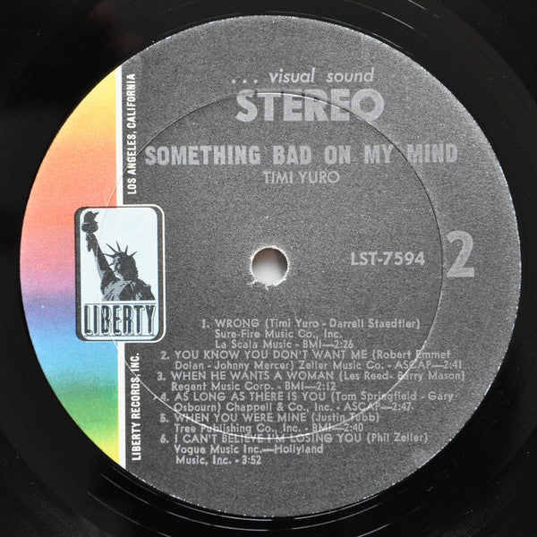 Timi Yuro : Something Bad On My Mind (LP, Album)