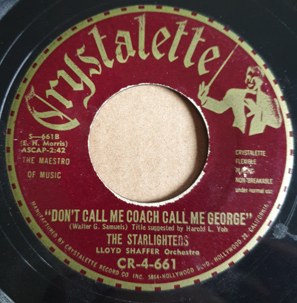The Starlighters : Sweetheart Of Sigma Chi (7", Single)
