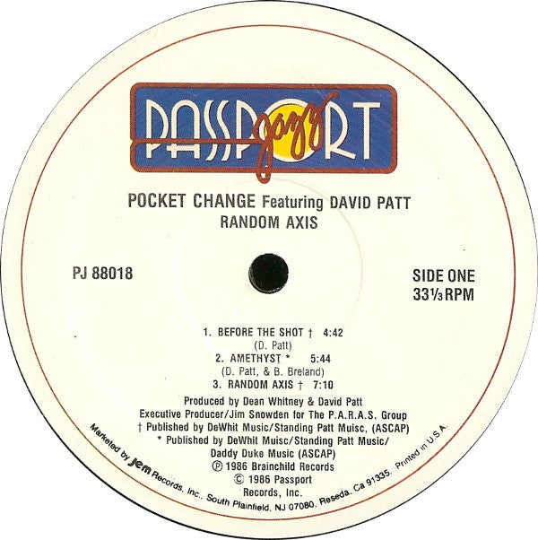 Pocket Change : Random Axis (LP, Album)