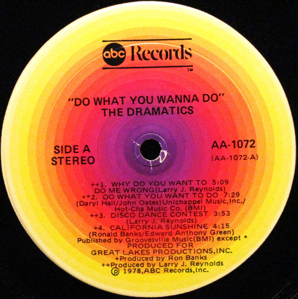 The Dramatics : Do What You Wanna Do (LP, Album, Mon)