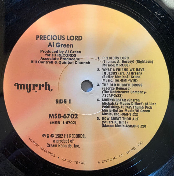 Al Green : Precious Lord (LP, Album)