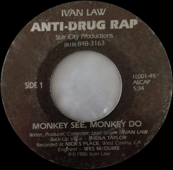 Ivan Law* : Monkey See, Monkey Do (7", Promo)