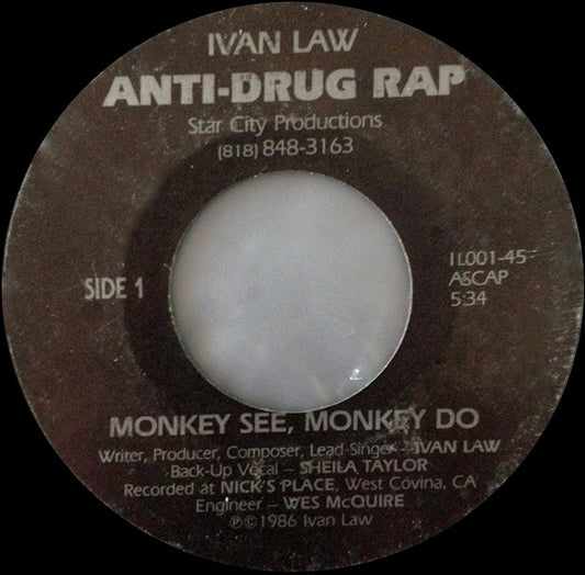 Ivan Law* : Monkey See, Monkey Do (7", Promo)