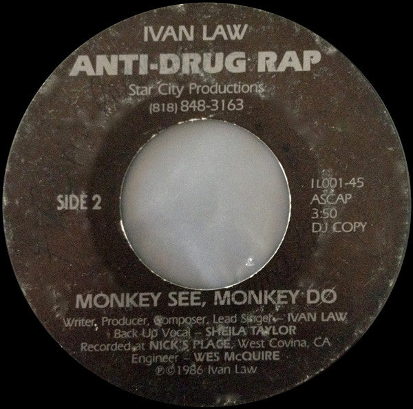 Ivan Law* : Monkey See, Monkey Do (7", Promo)