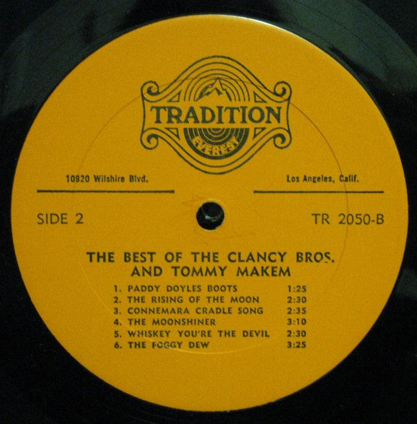 The Clancy Brothers & Tommy Makem : The Best Of The Clancy Bros. And Tommy Makem (LP, Comp, RE)