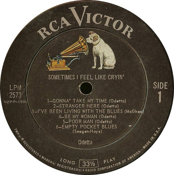 Odetta : Sometimes I Feel Like Cryin' (LP, Album, Mono, Ind)