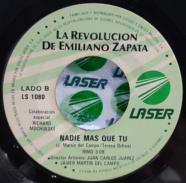 La Revolución De Emiliano Zapata : La Fuerza De Tu Amor (7", Single)