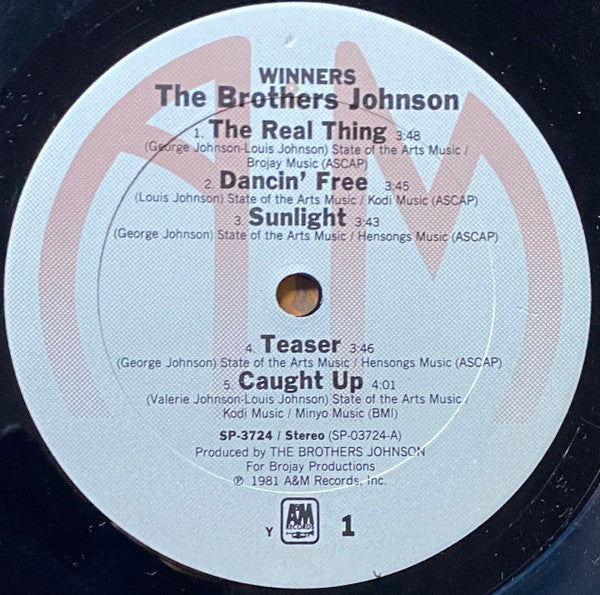The Brothers Johnson* : Winners (LP, Album, Y o)