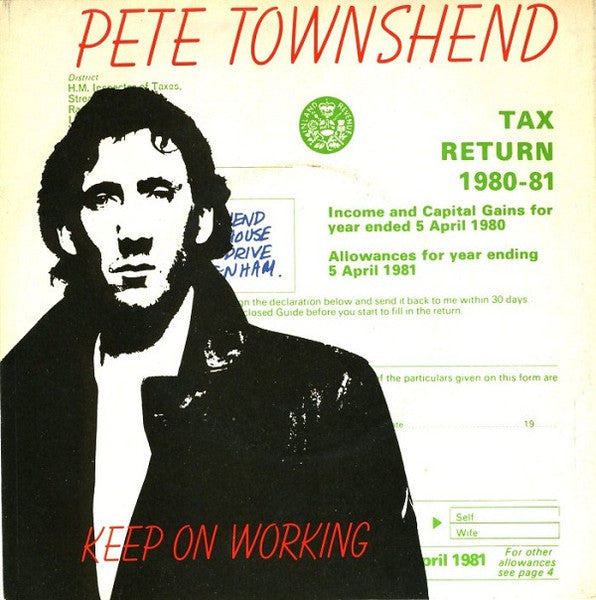 Pete Townshend : Keep On Working (7", Single)