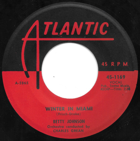 Betty Johnson : Winter In Miami / The Little Blue Man (7", Single)