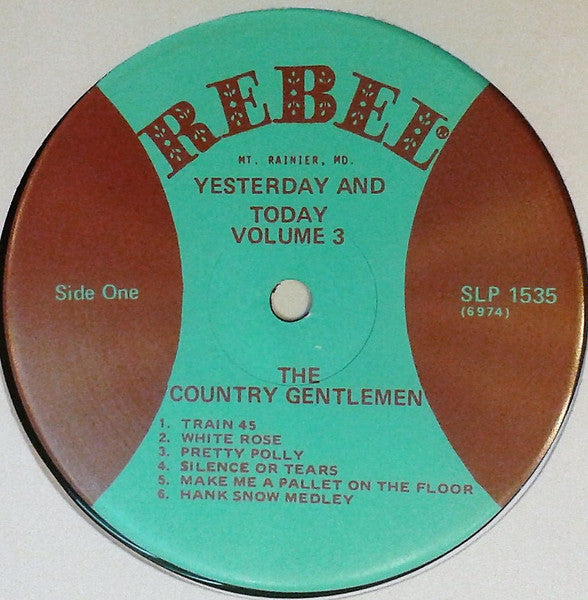The Country Gentlemen : Yesterday & Today - Volume 3 (LP, Comp)
