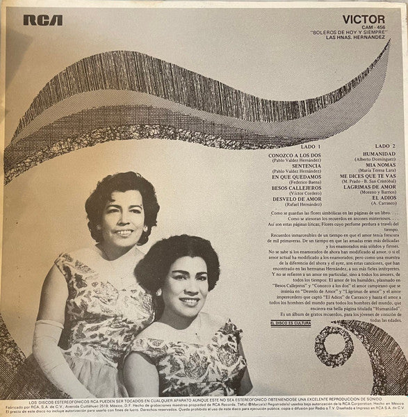 Las Hnas. Hernandez* : Boleros De Hoy Y Siempre (LP)