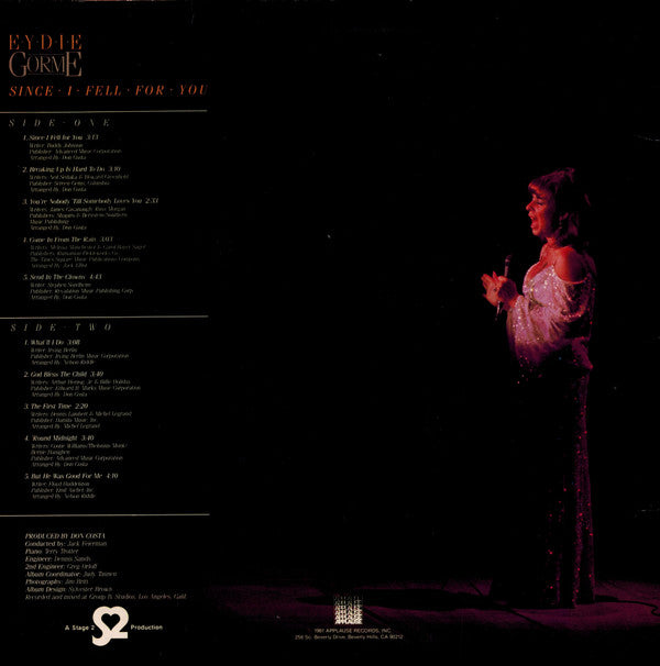Eydie Gorme* : Since I Fell For You (LP)