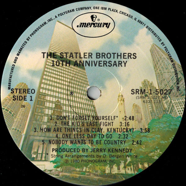 The Statler Brothers : 10th Anniversary (LP, Album, 26 )