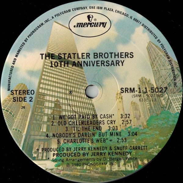The Statler Brothers : 10th Anniversary (LP, Album, 26 )