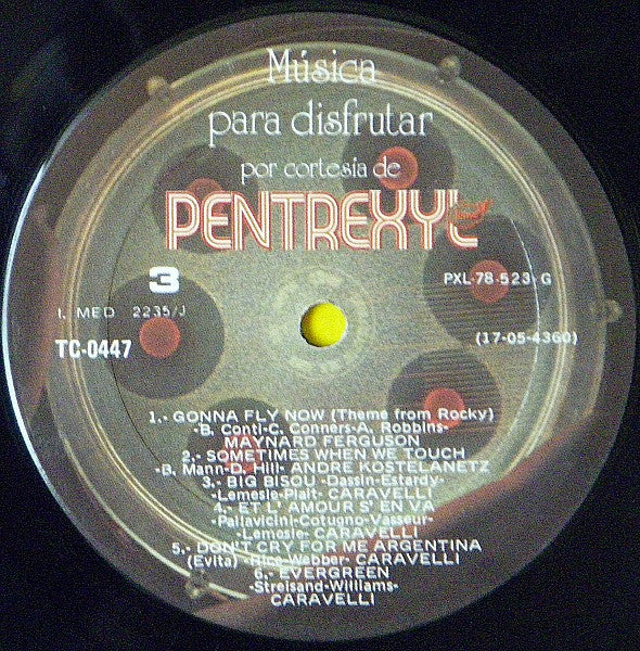 Various : Musica Para Disfrutar Por Cortesia De Pentrexyl (LP, Comp)