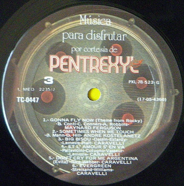 Various : Musica Para Disfrutar Por Cortesia De Pentrexyl (LP, Comp)
