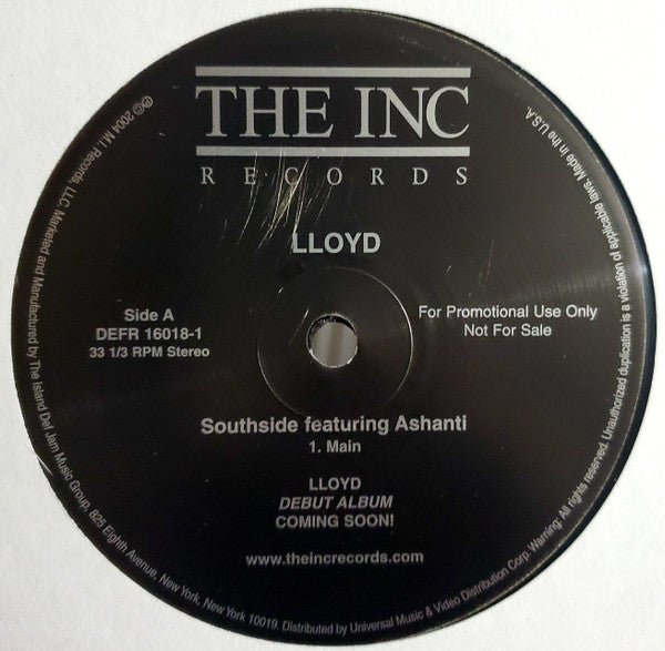 Lloyd Feat. Ashanti : Southside (12", Promo)