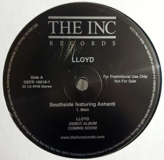 Lloyd Feat. Ashanti : Southside (12", Promo)
