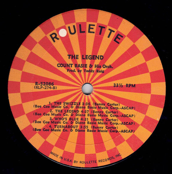 Count Basie & His Orchestra* : The Legend (LP, Album)