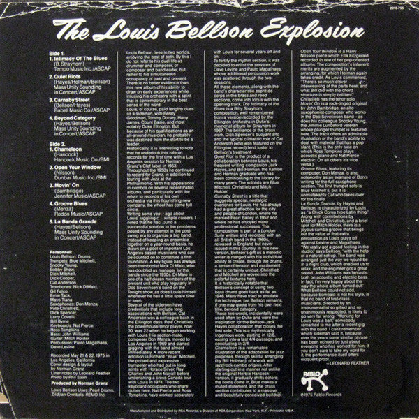 Louis Bellson : The Louis Bellson Explosion (LP, Album, Ind)