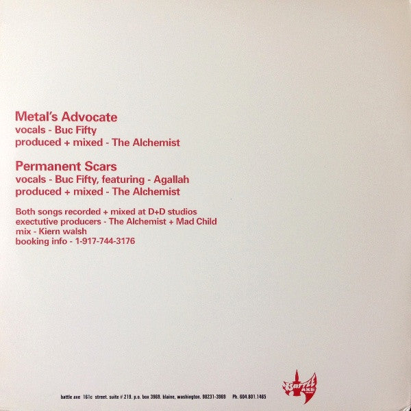 Buc Fifty : Metal's Advocate (12")